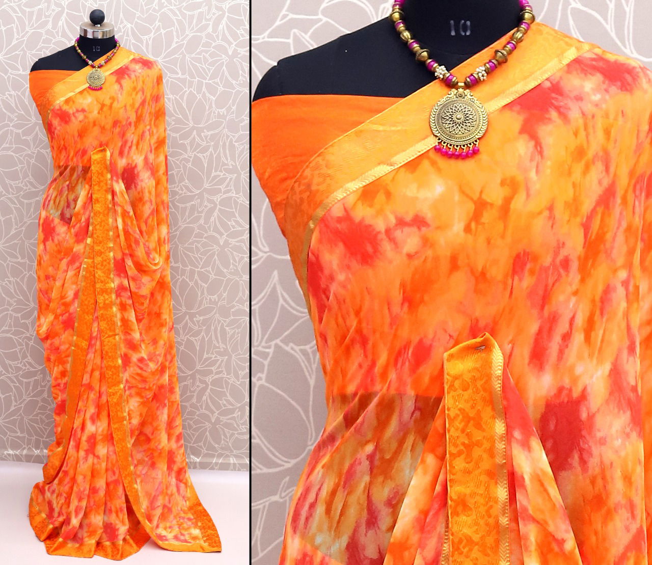 Niharika 12 Georgette Regular Wear Printed Latest Saree Collection